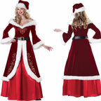 Christmas princess dress in festive holiday colors for girls