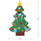 Felt Christmas decoration with textured surface detail for tactile quality