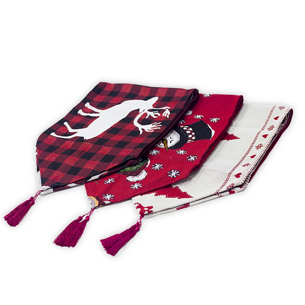 Electric Embroidered Christmas Table Runner - Christian Home Decor