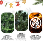 Christmas tree showcasing different size options