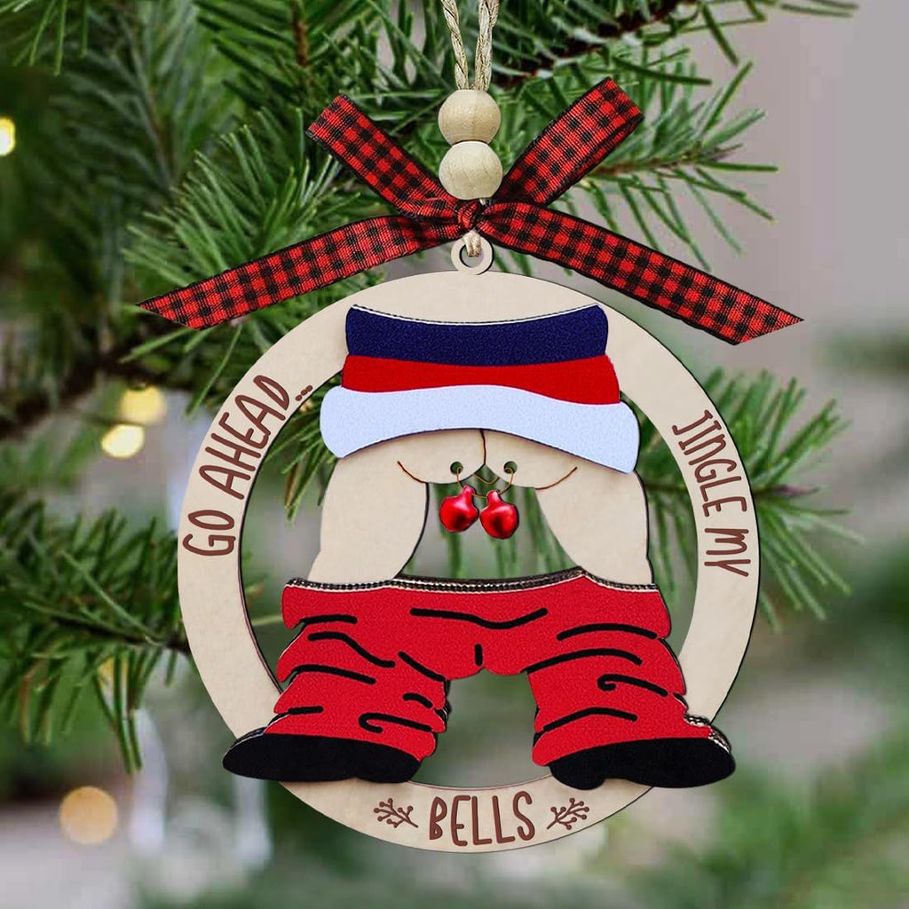 Christmas bell pendant displayed as festive holiday decoration