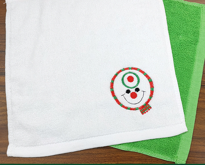Cotton face towel in Christmas gift box packaging