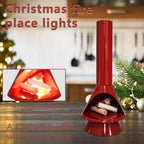 Holiday fireplace decoration with luminous style for warm atmosphere