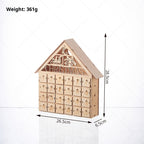 Set of wooden Advent calendar variants in natural poplar wood