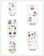 Santa Claus Glow-in-the-Dark Temporary Tattoo Sticker Set - Christian Home Decor