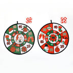 Close-up of festive Christmas throwing game board design
