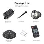 LED Snowfall Christmas Projector Light packaging and accessories view