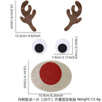 Cozy Christmas felt cloth door sticker for faithful homes