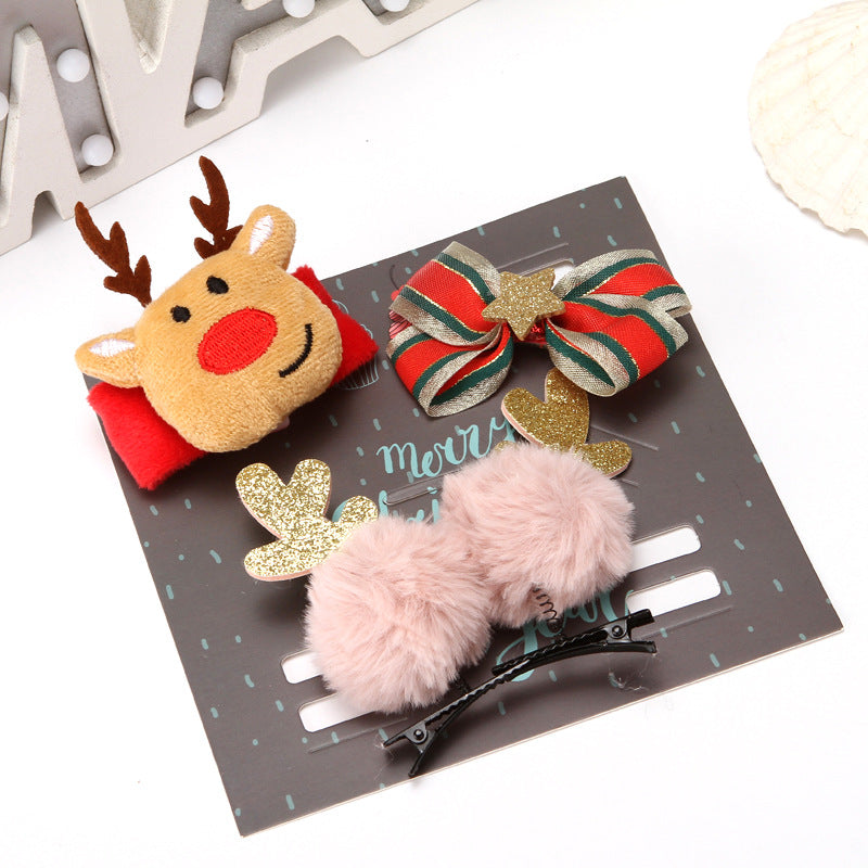 Christmas cloth ornament set displayed on festive surface for Christian homes Main image