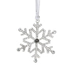 Blue snowflake projection pendant in metal alloy finish