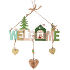 Cozy wooden Christmas ornaments ready for holiday tree display