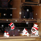 Christmas wall art sticker for seasonal home decorating