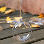 Clear transparent Christmas ornament ball decoration