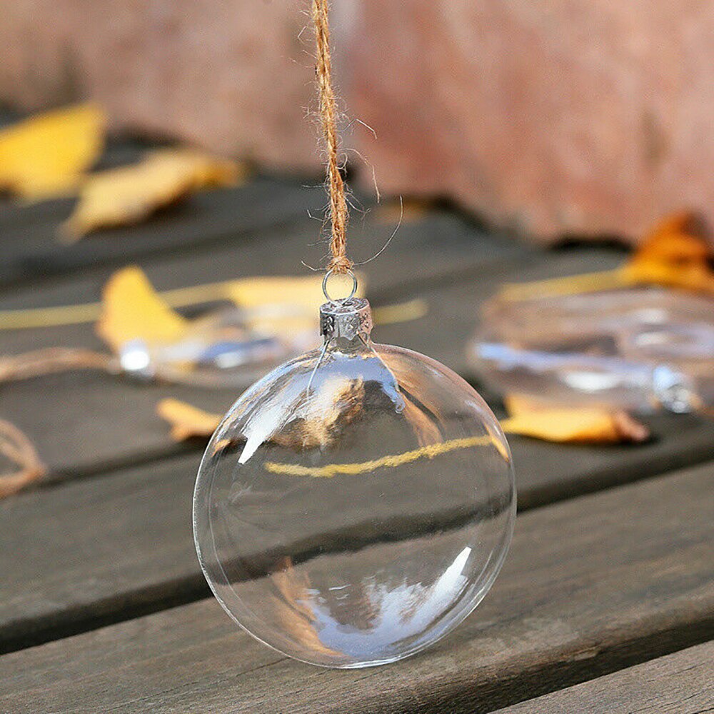 Clear transparent Christmas ornament ball decoration