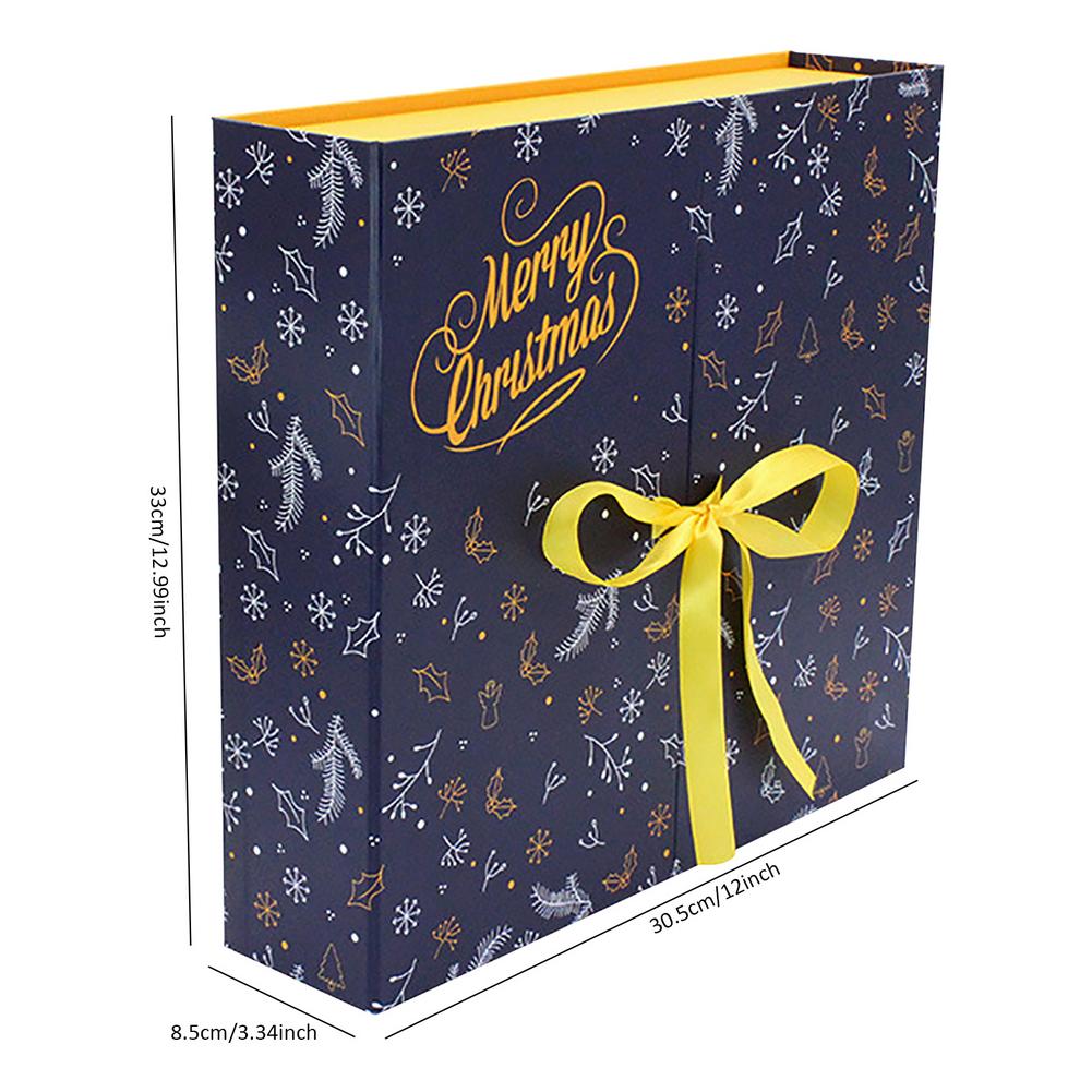 Christmas countdown calendar gift box paperboard construction
