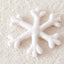 Wool felt snowflake Christmas ornament for tree