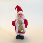 Festive Christmas music box featuring rotating design in red and white colors