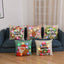Christmas cartoon pillow cover with festive holiday design for seasonal home decor
