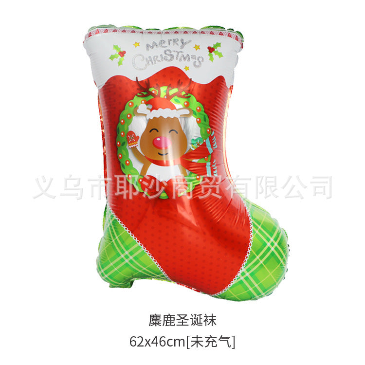 Colorful Christmas balloon display for holiday parties and celebrations