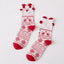 Festive Christmas socks featuring a cute Santa Claus design for women