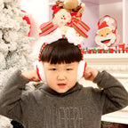 Bear character headband earmuffs for Christmas celebrations
