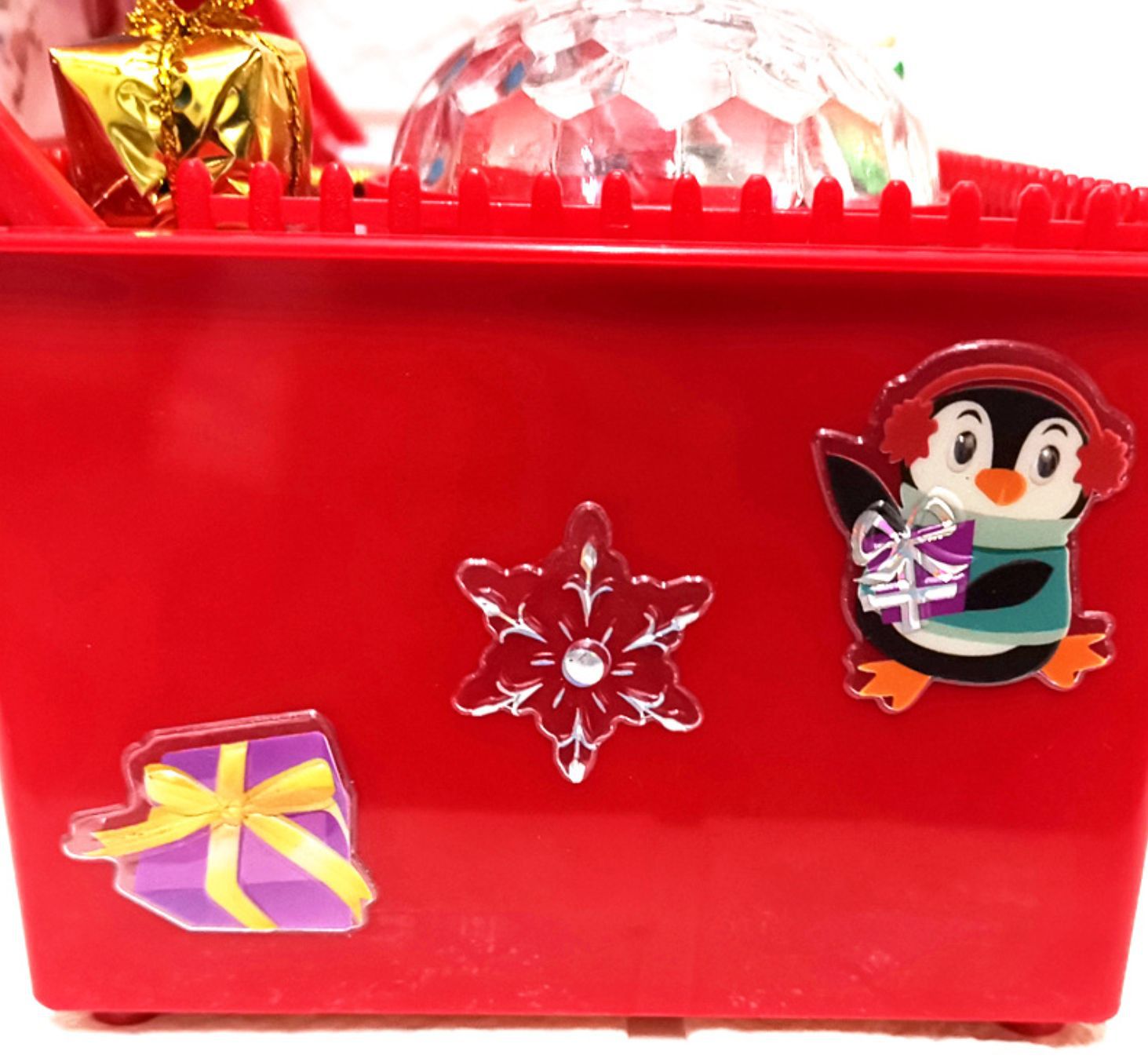 Electric Lift Christmas Music Gift Box on festive display surface Main image