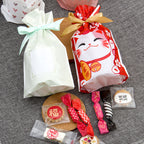 Christmas gift bag with decorative design elements