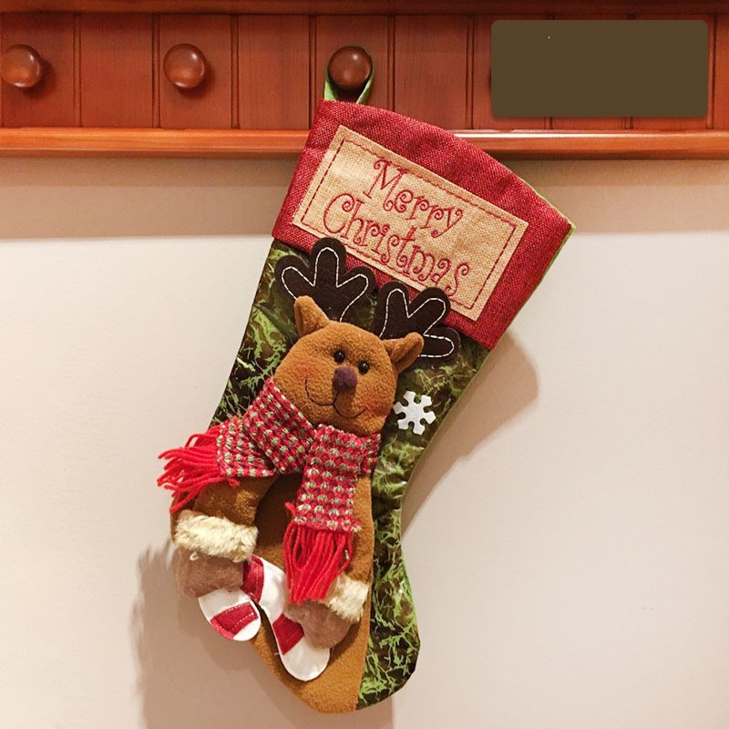 Handmade Christmas stocking with sturdy hanging loop detail