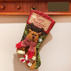 Handmade Christmas stocking with sturdy hanging loop detail