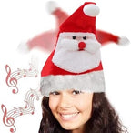 Festive Musical Santa Hat family gathering