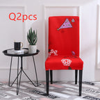 Christmas Elk Chair Cover - Universal Elastic Fit - Christian Home Decor