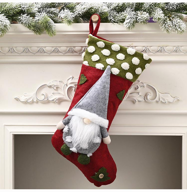 Festive Polyester Christmas Stocking variant