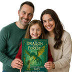 Forest Dragon Advent Calendar held in hands showing scale and printed acrylic detail