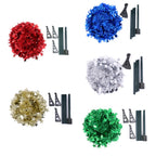 Top-down view of collapsible telescopic Christmas tree design