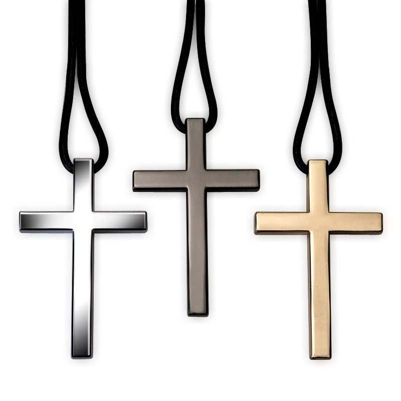 Jesus Christ Cross Pendant Necklace with chain detail