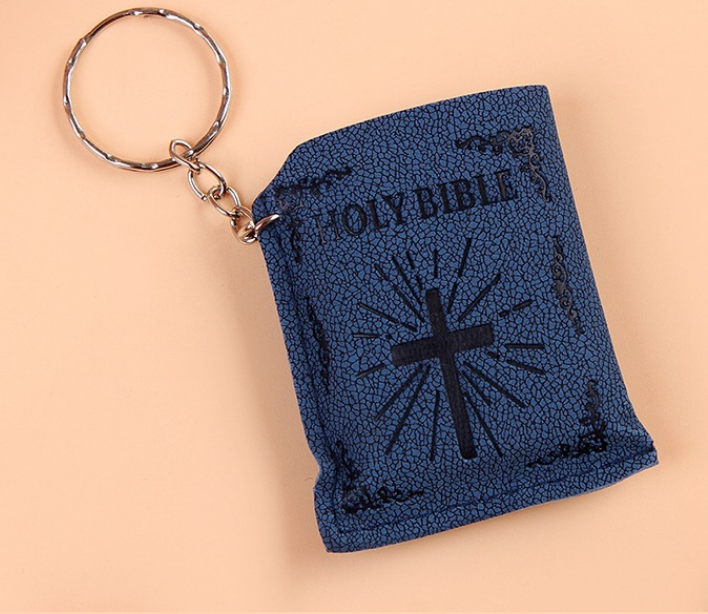 Holy Bible Cross Keychain - Christian Gift - Christian Jewelry