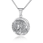 Jesus pendant necklace with jewelry box and gift presentation