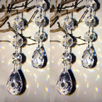 DIY Christian jewelry components with acrylic water drop pendants