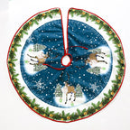 Christmas Nativity Tree Skirt - Christian Holiday Decor - Christian Home Decor