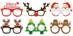 Paper 3D glasses featuring Christmas designs for seasonal celebrations