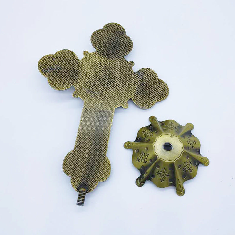 Detailed crucifix ornament for Christian home display and devotion
