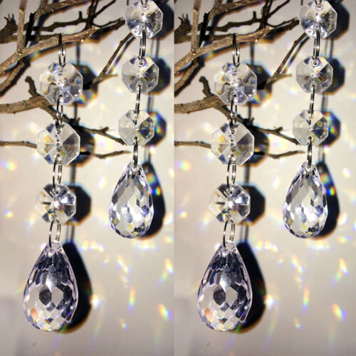 Craft supplies featuring clear acrylic pendant beads for religious projects