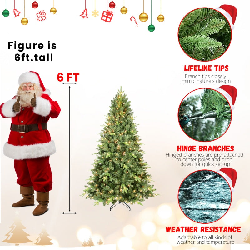 Green PE/PVC Christmas tree with lights in living room setting for Christian home decor Main image