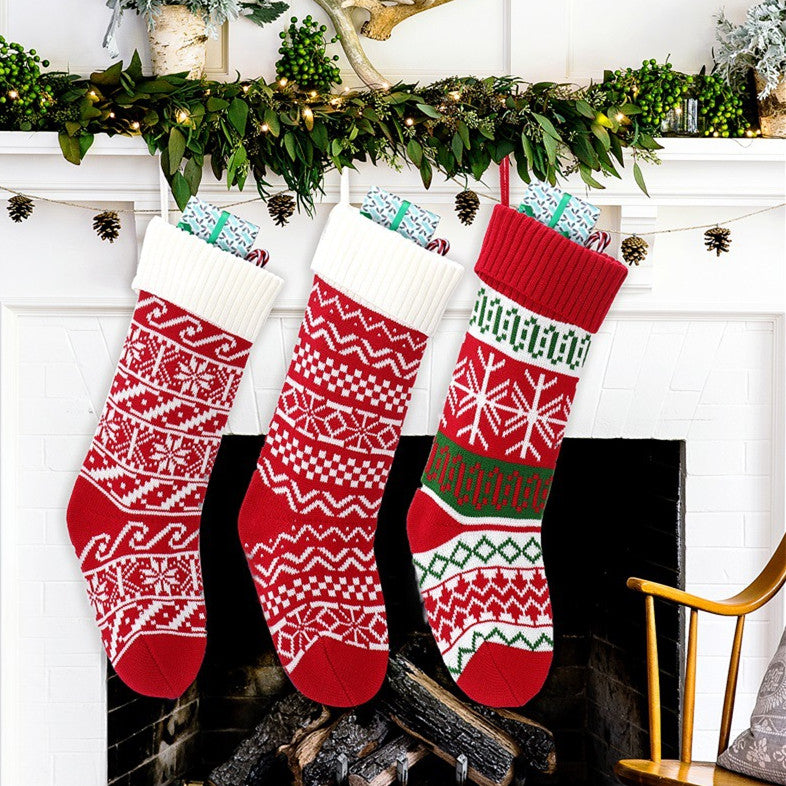 Christmas decoration socks with American festive style and warm appeal