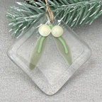Colorful glass Christmas tree pendant for holiday display