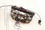 Christian faith bracelet laid flat for size reference