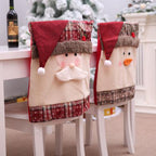 Santa Claus design Christmas chair cover for festive dining
