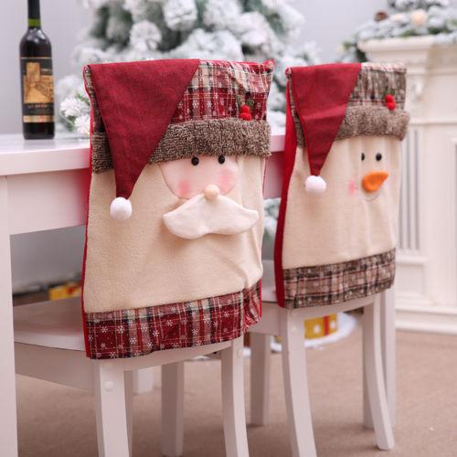 Santa Claus design Christmas chair cover for festive dining