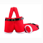 Christmas decoration cloth bag for portable candy storage