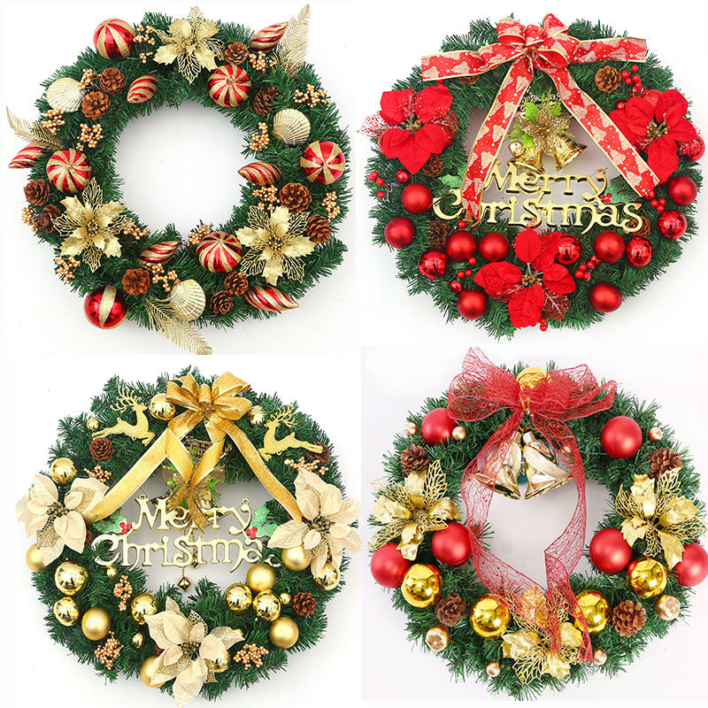 Handmade Christmas vine garland with festive red and gold accents for holiday home decor